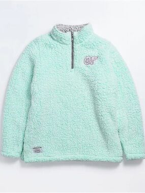 Odd Future Mint Sherpa Half-Zip Pullover